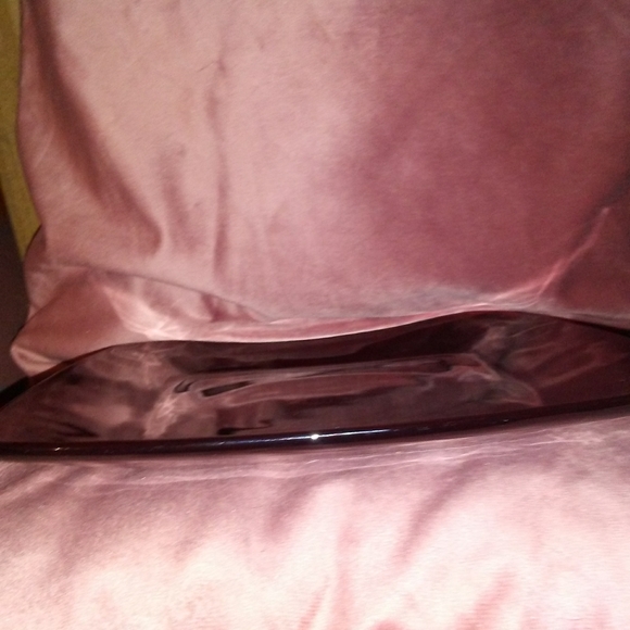 Vintage Ruby Red Square Dish Charm Glass Plate Anchor Hocking Luncheon Plates - Picture 5 of 7